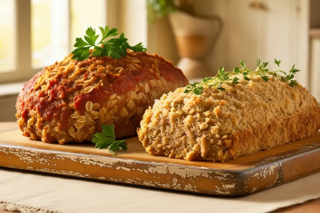 Is oatmeal better than bread crumbs in meatloaf