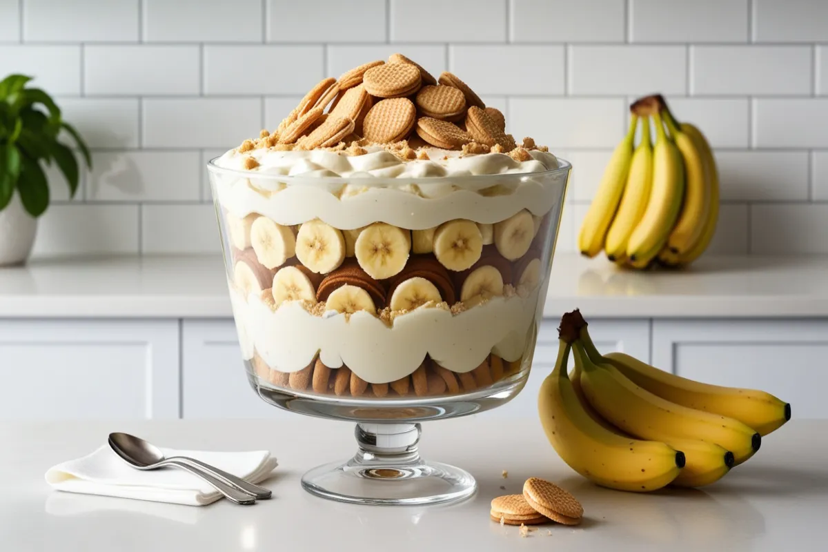 What keeps bananas from turning brown in banana pudding