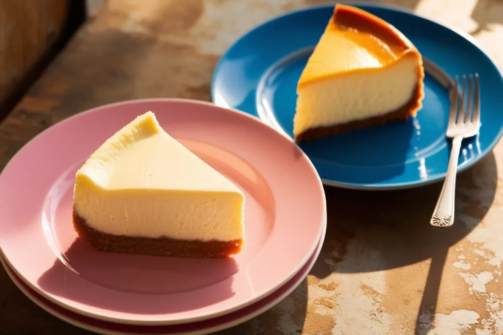 What's the difference between vanilla cheesecake and New York cheesecake