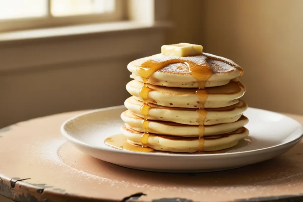 Why are restaurant pancakes so fluffy