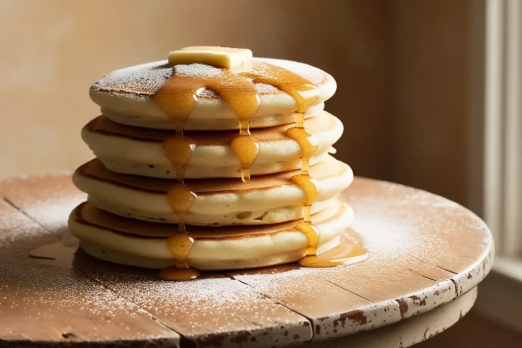 Why are restaurant pancakes so fluffy