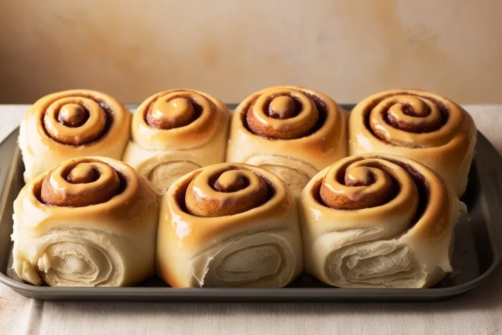 Why put milk on cinnamon rolls before baking