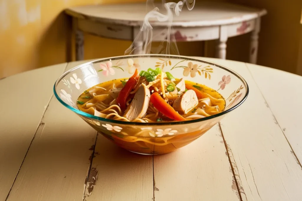 spicy chicken noodle soup