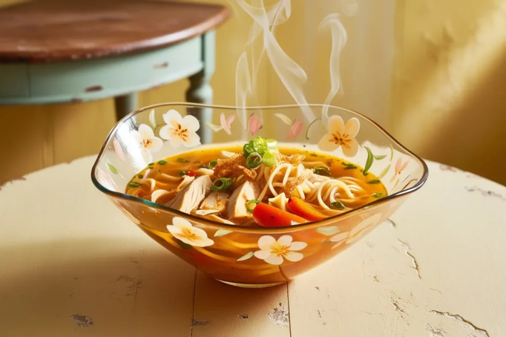 spicy chicken noodle soup