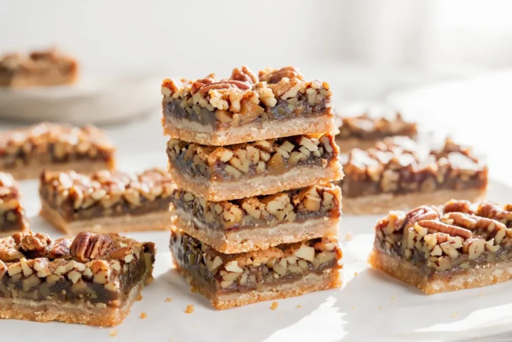 How do you know when pecan pie bars are done