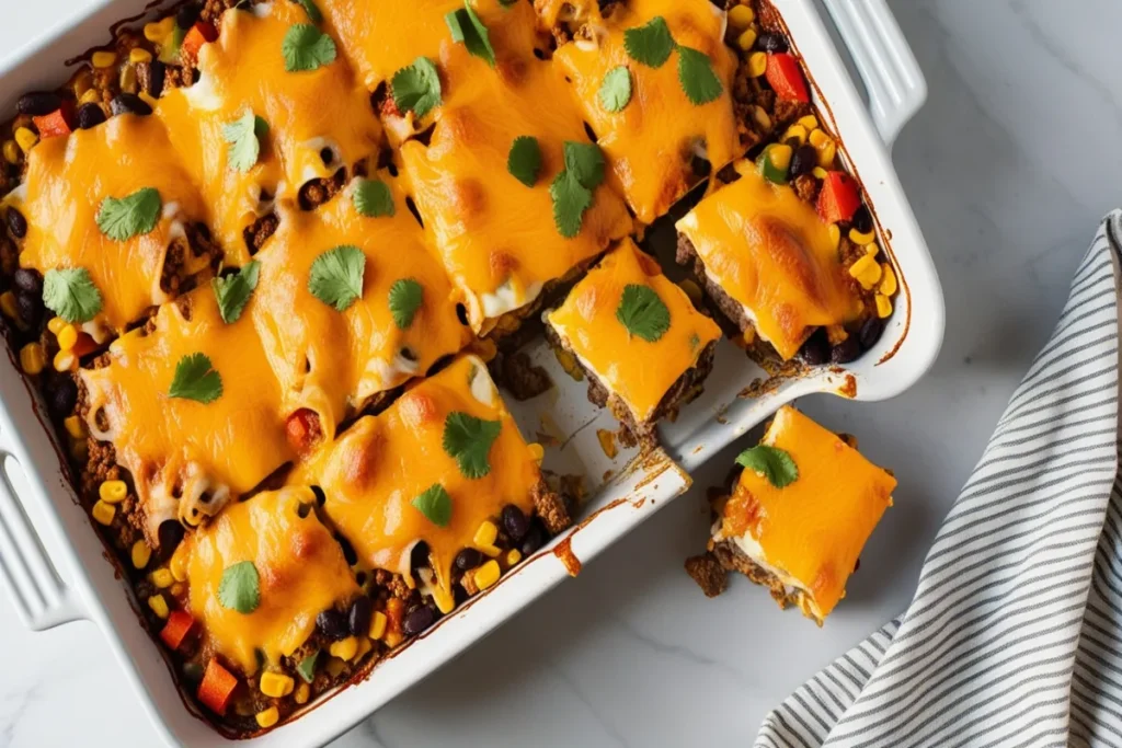 How do you make enchilada casserole not soggy