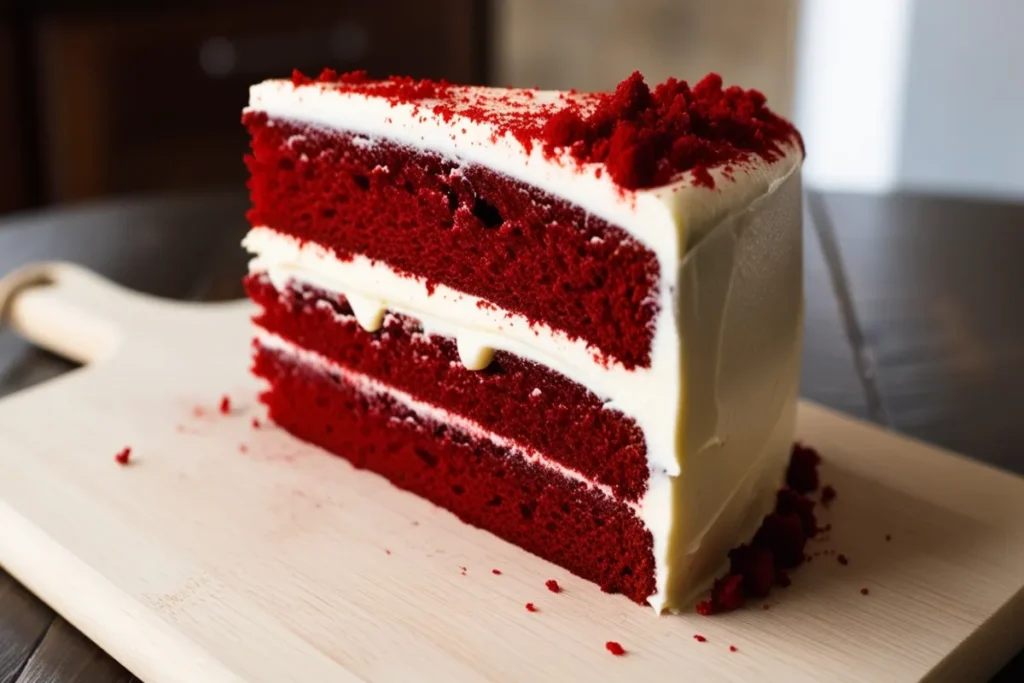 Is red velvet cake just dyed vanilla cake