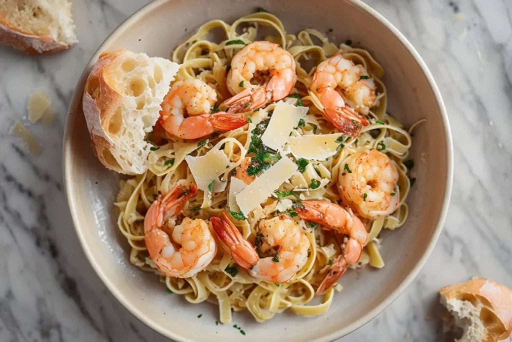 What can I substitute for white wine in shrimp scampi