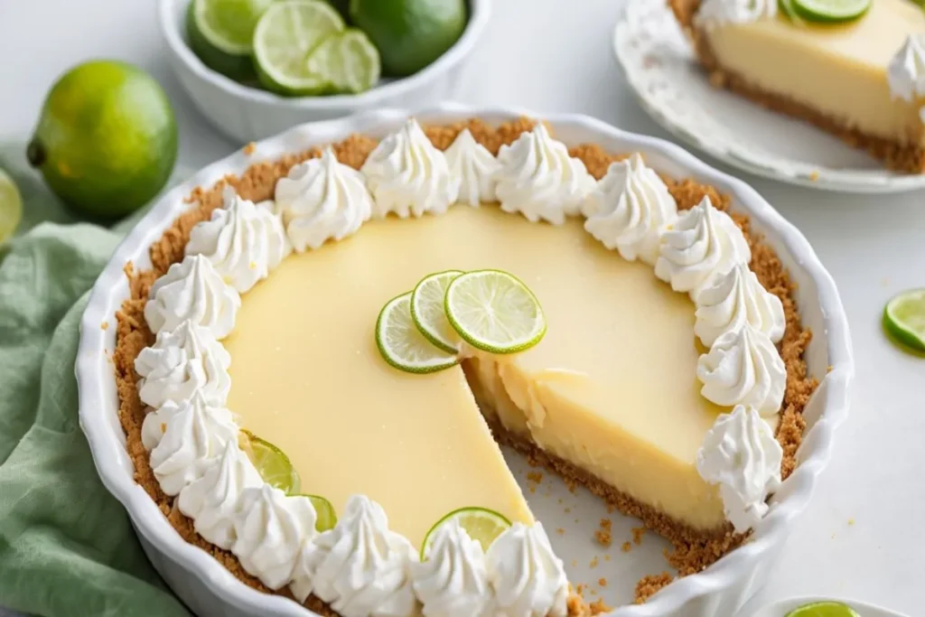 What is Key lime pie made of