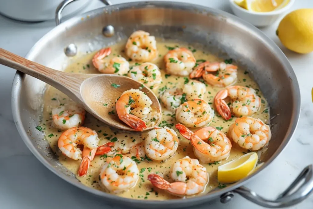 What is shrimp scampi sauce made of