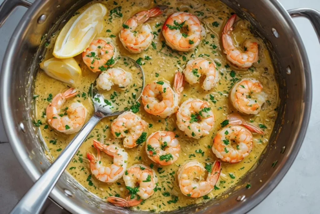 What is shrimp scampi sauce made of