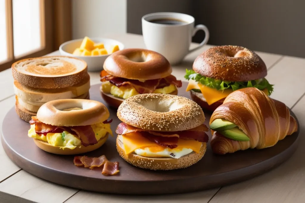 What types of bread would be best for a breakfast sandwich