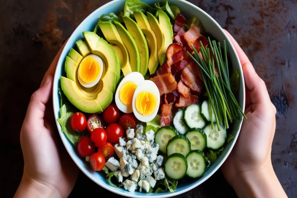 cobb salad recipe peas