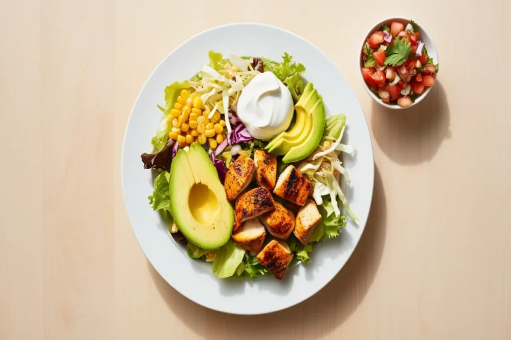 double chicken avocado salad