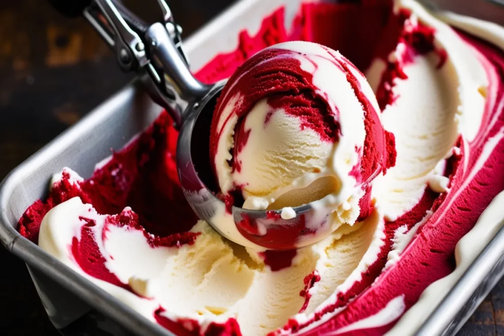 red velvet cake ice cream