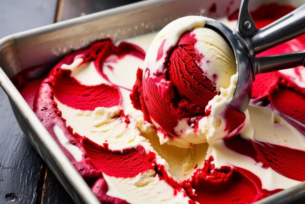 red velvet cake ice cream