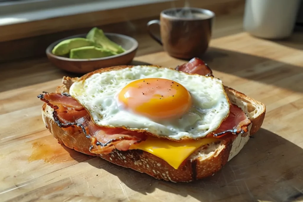 sourdough breakfast sandwich