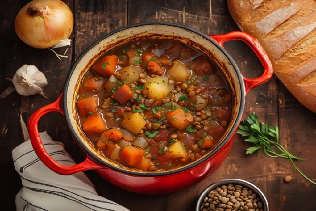 tomato lentil soup