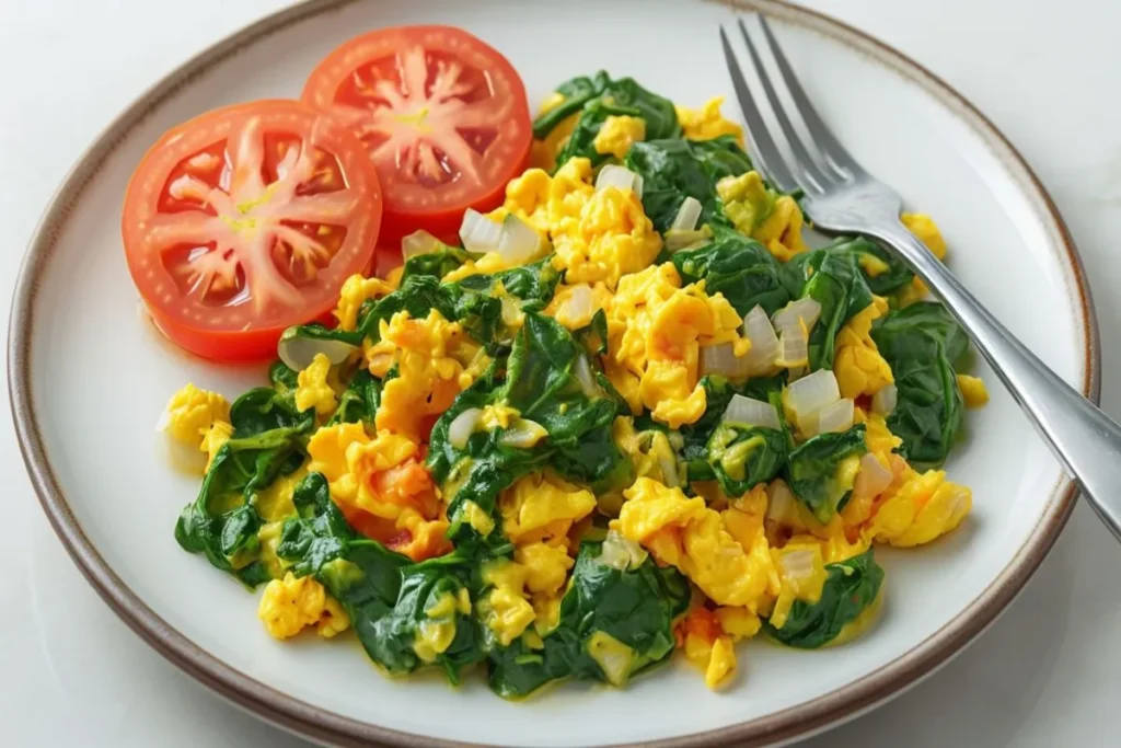 Is egg and spinach a good combination