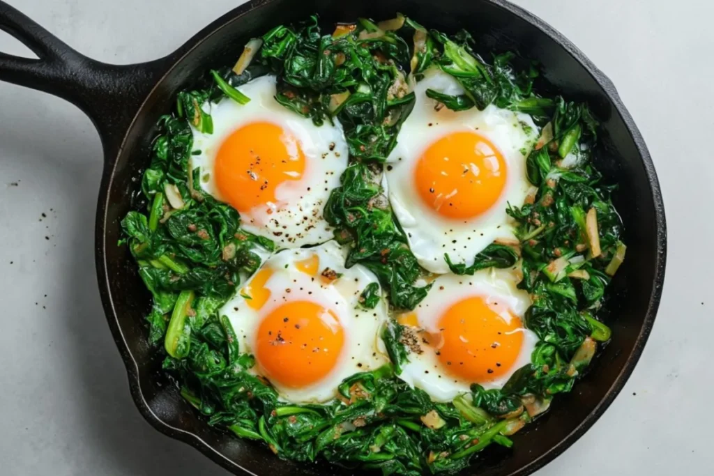 Is egg and spinach a good combination