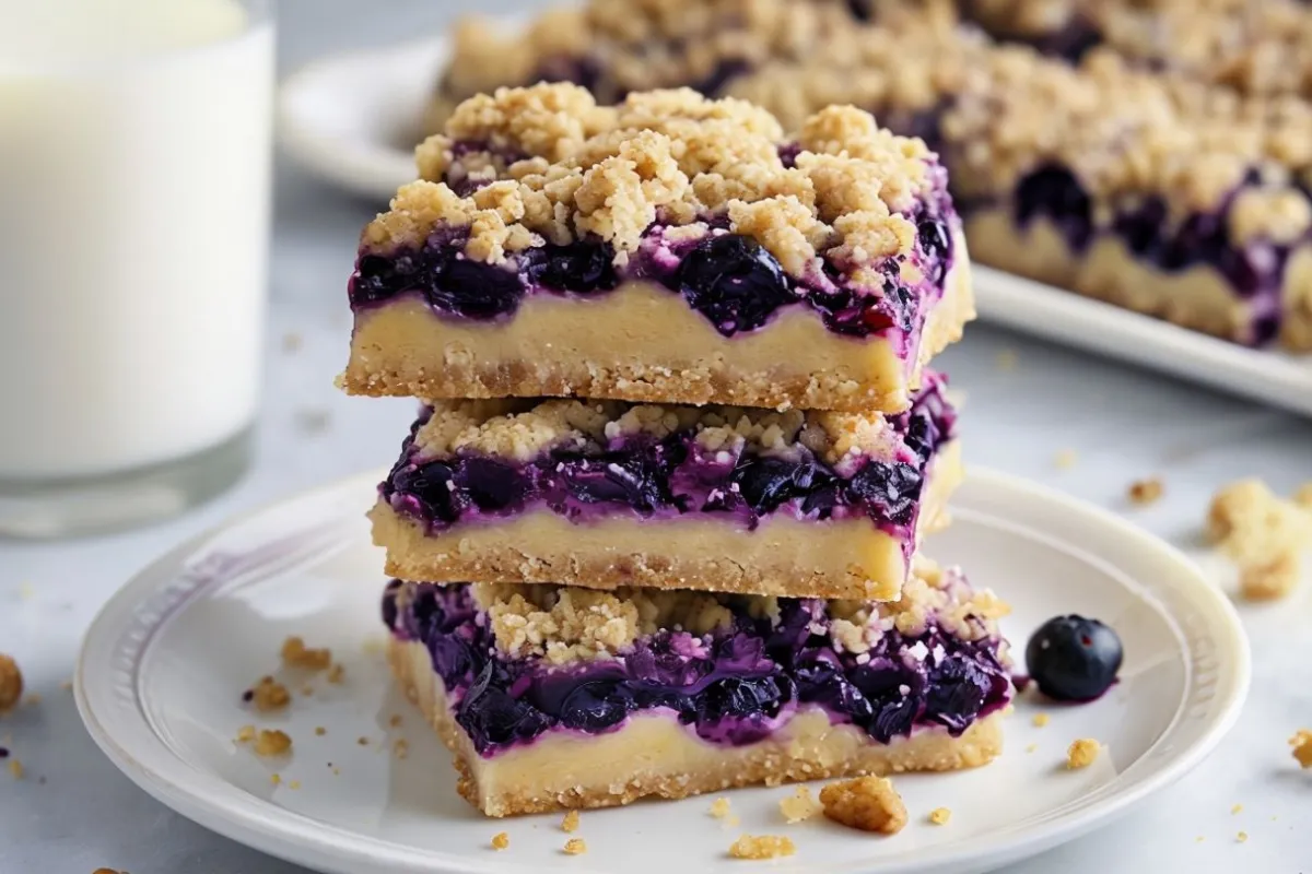 What is blueberry crumble made of