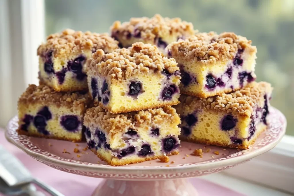 blueberry crumble cake