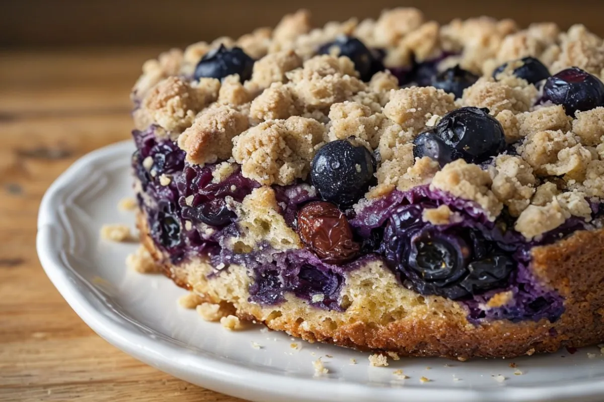 blueberry crumble cake